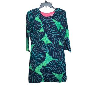 Lilly Pulitzer Janeson Dress! Stunning Leaf Pattern!